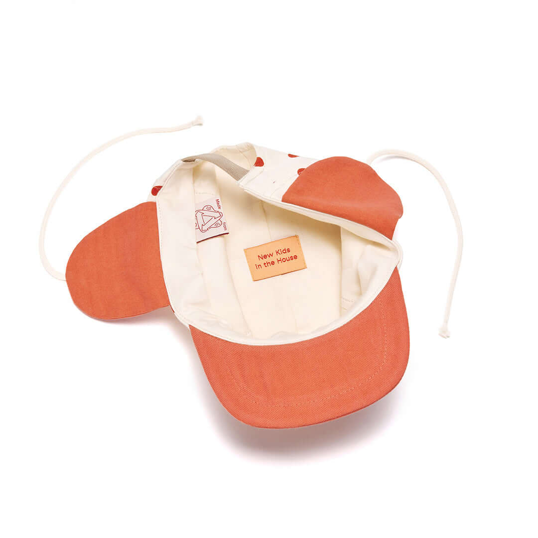 Molemin | Baby Cap Wolly polka red | von New Kids in the House