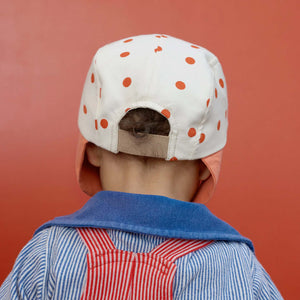 Molemin | Baby Cap Wolly polka red | von New Kids in the House