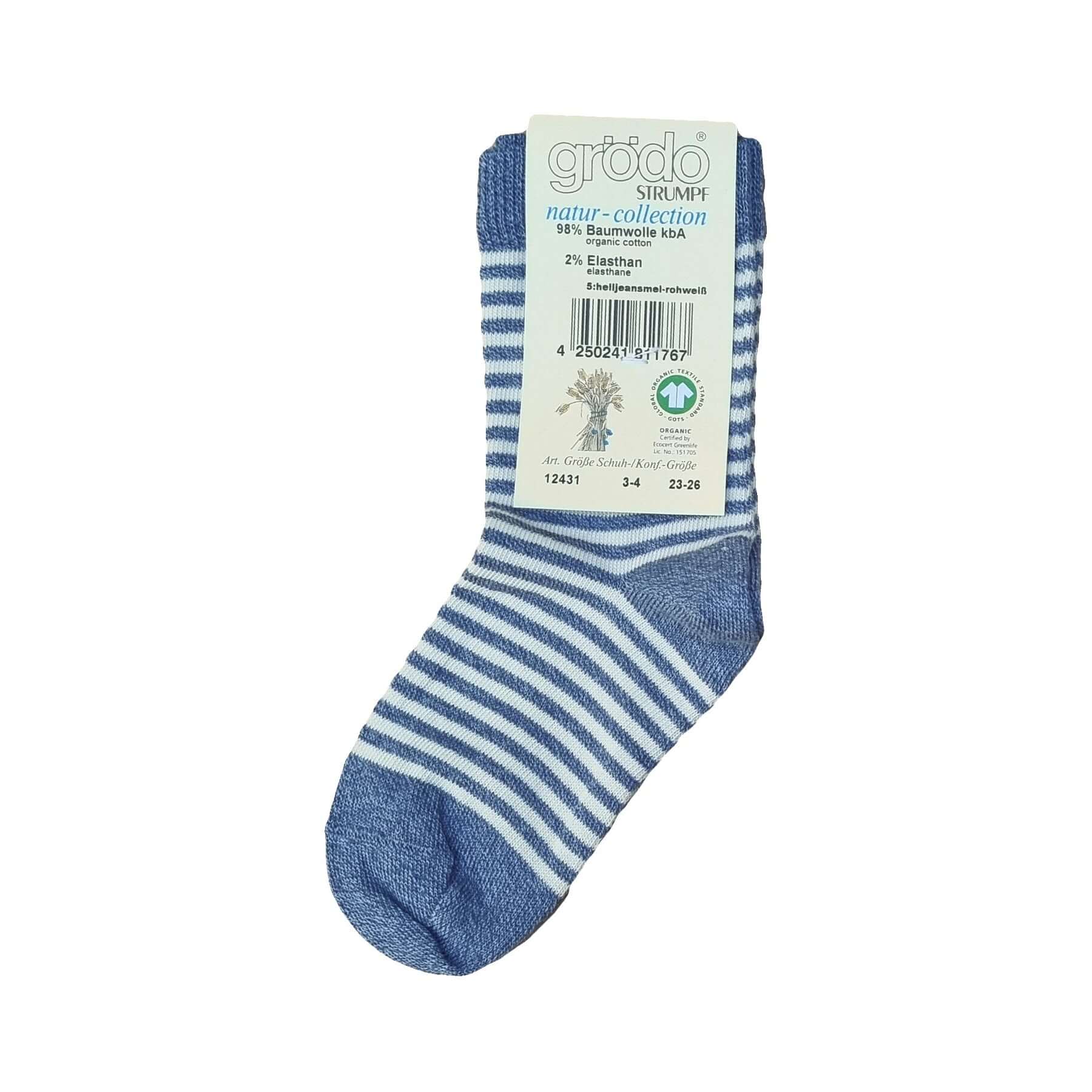 Molemin | Kinder-Socken Gestreift Baumw. | von Grödo