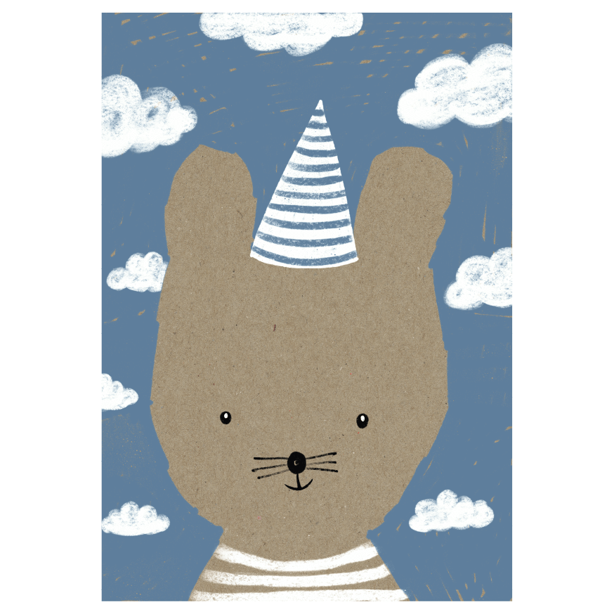 Molemin | Bär mit Hut Postkarte | von schönegrüsse