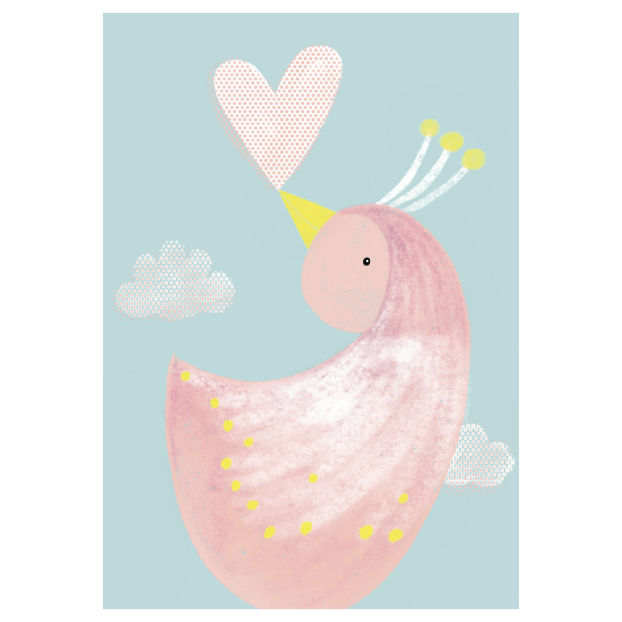 Molemin | Paradiesvogel Postkarte | von schönegrüsse