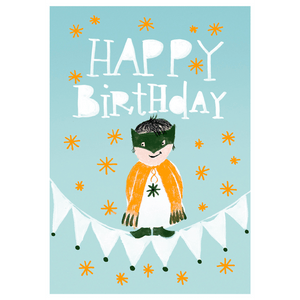 Molemin | Happy Little Boy Postkarte | von schönegrüsse