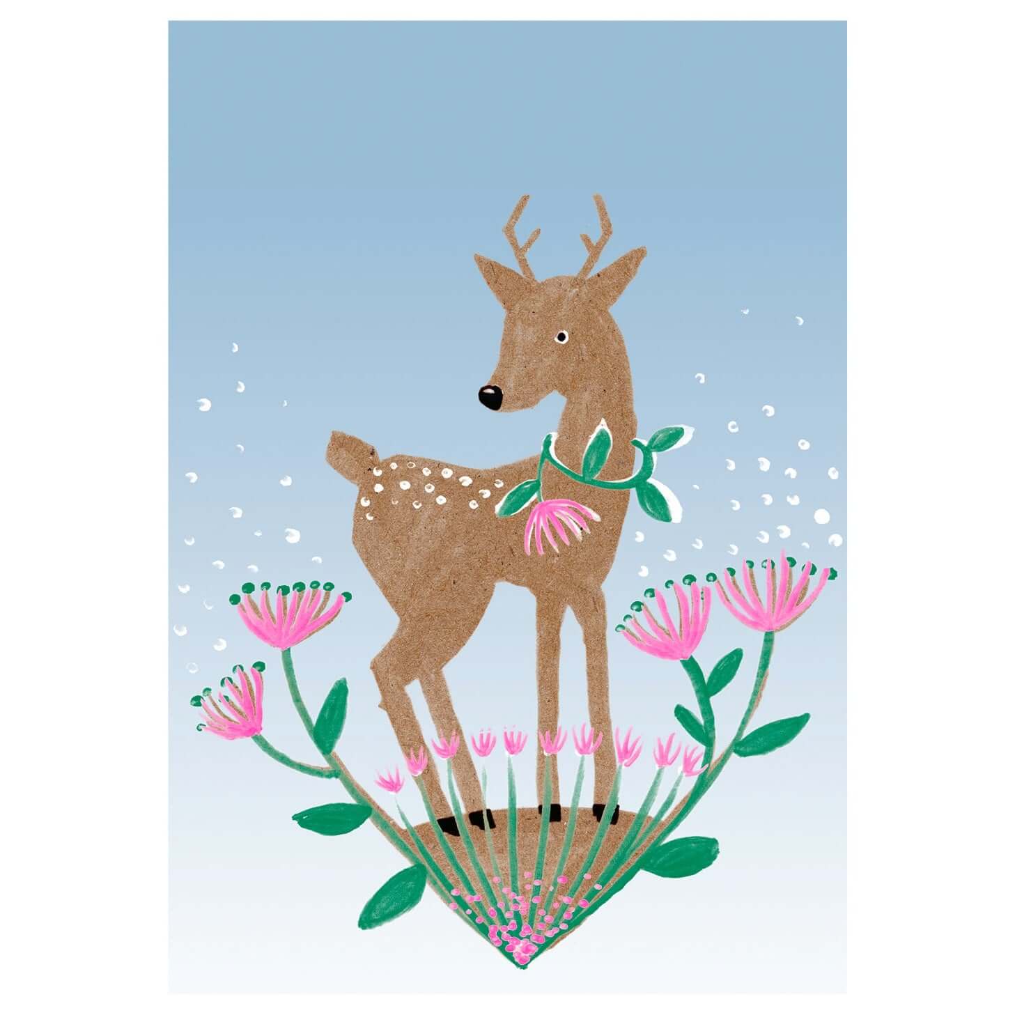 Molemin | Fairytale Rehkitz Postkarte | von schönegrüsse